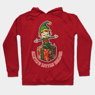 Santa's Little Helper Cute Christmas Elf Hoodie